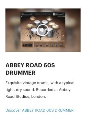 Native Instruments Abbey Road 60's Drummer